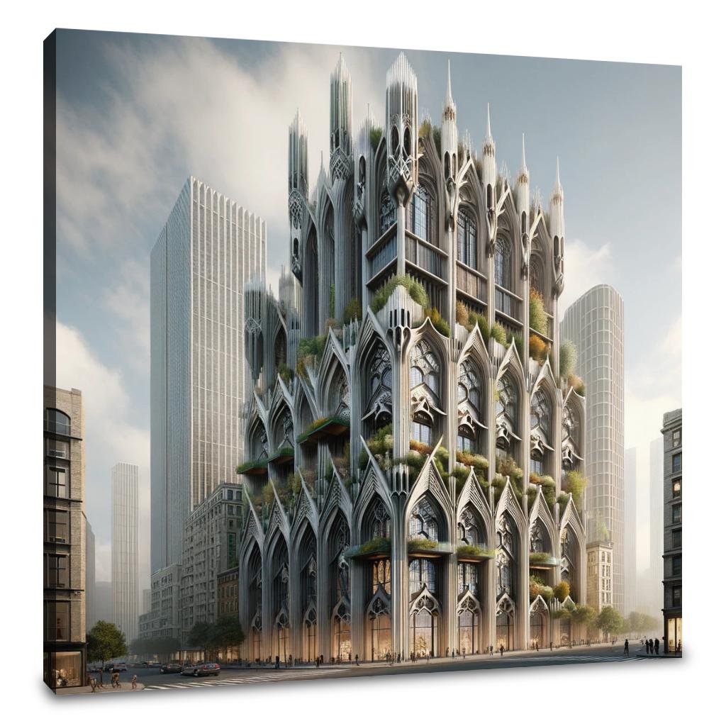 Gothic Urban Fusion Canvas