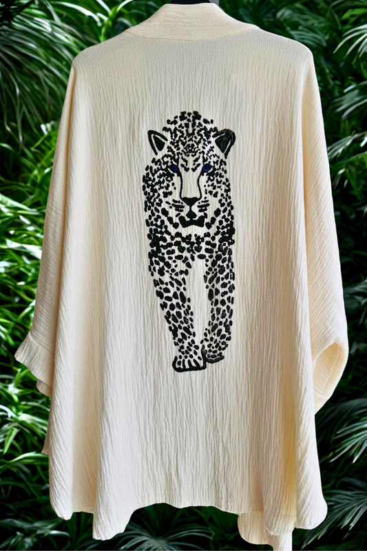 WILD LEOPARD Beach Shirt