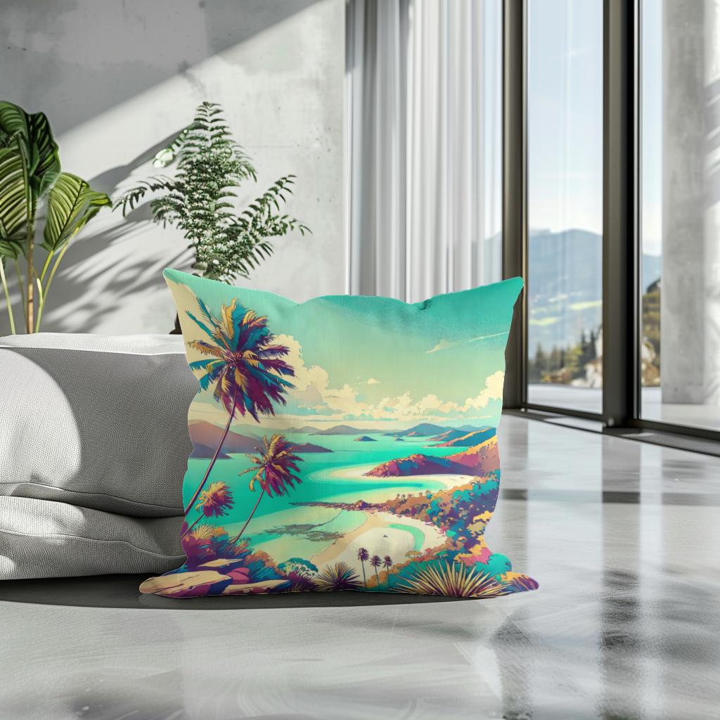 Whitsunday Bliss Cotton Cushion