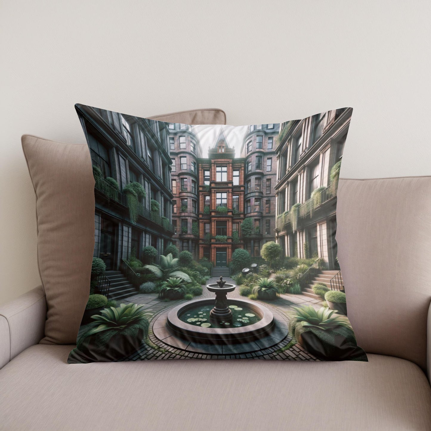 Victorian Oasis Glasgow Cotton Cushion