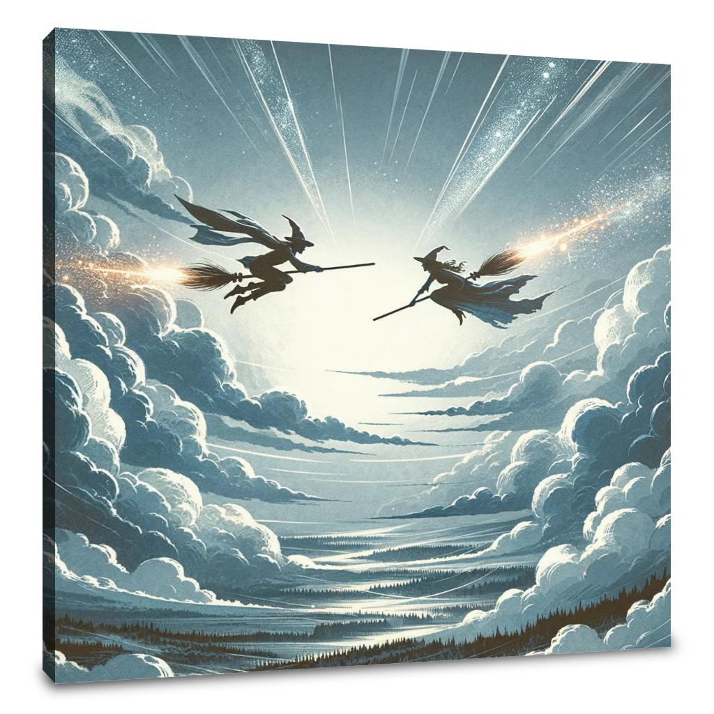Aerial Duel Canvas