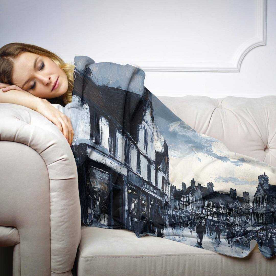 Chester Rows Twilight Blanket