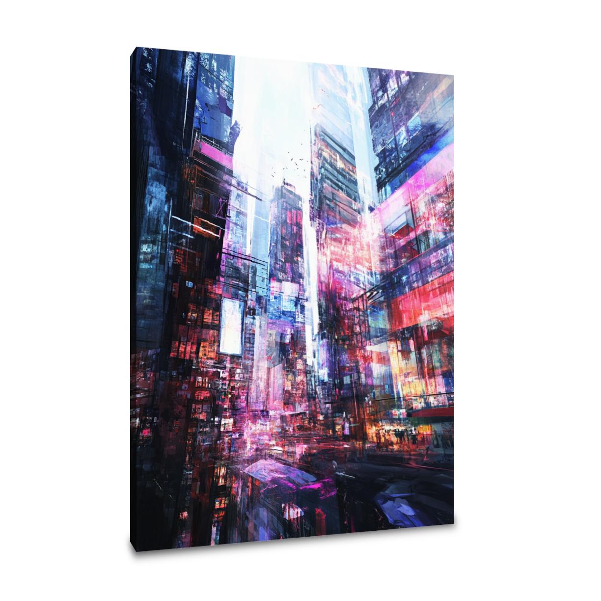 Nostalgic Urban Pulse Canvas
