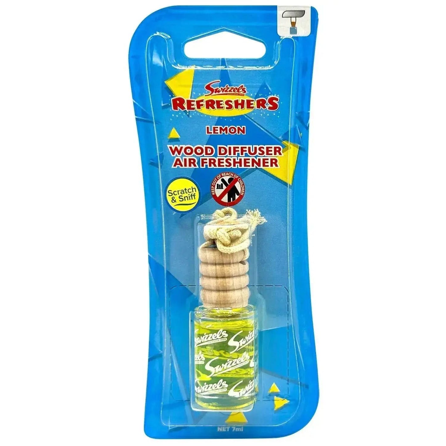 Swizzels Lemon Refreshers Wood Diffuser Car Air Freshener