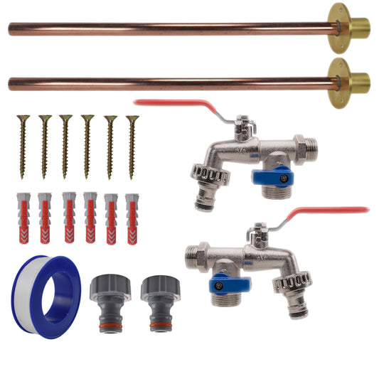 Double Lever Tap BASIC Connection Kit x2