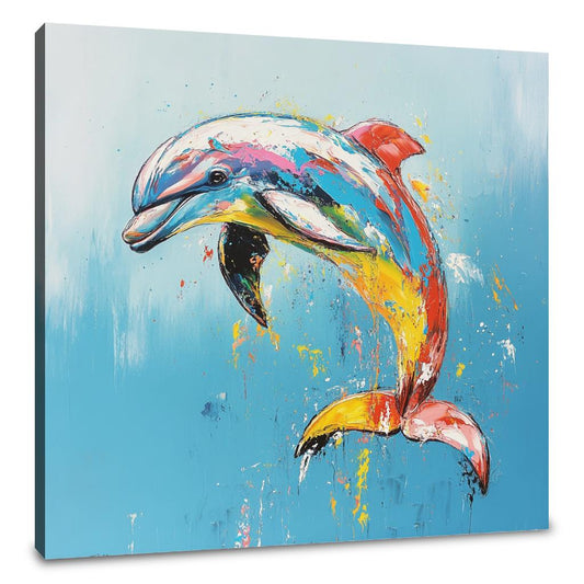 Dolphin's Dance Canvas