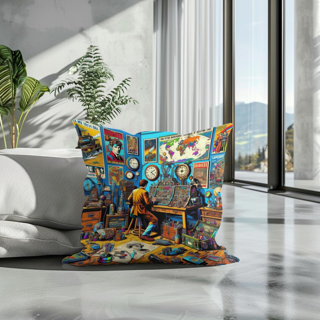 Temporal Tapestry Cotton Cushion