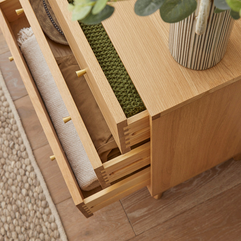 Wright Oak Chest of 3 Drawers