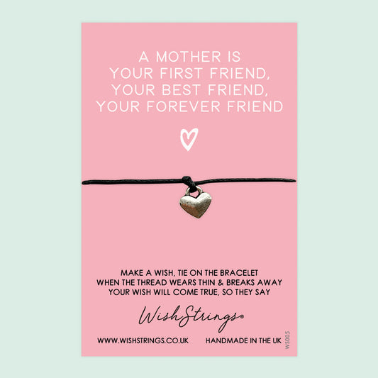WishStrings ‘Mother, My Best Friend’ Wish Bracelet | Thoughtful Gift for Mum | Meaningful Wish Bracelet to Show Love & Appreciation