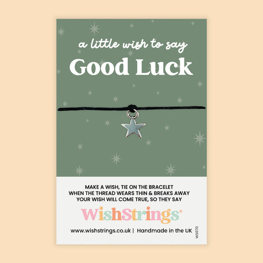 Good Luck Wish Bracelet – Lucky Charm Bracelet for Exams | New Job Gift Card