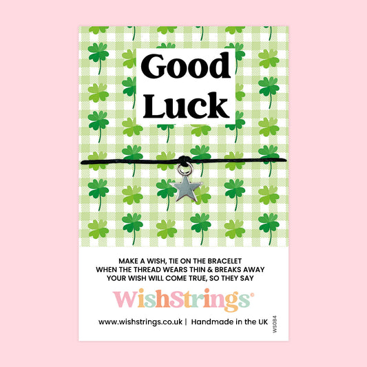 Good Luck Bracelet – Handmade Wax Cord Wish Bracelet With Gift Card | Graduation & Exam Success