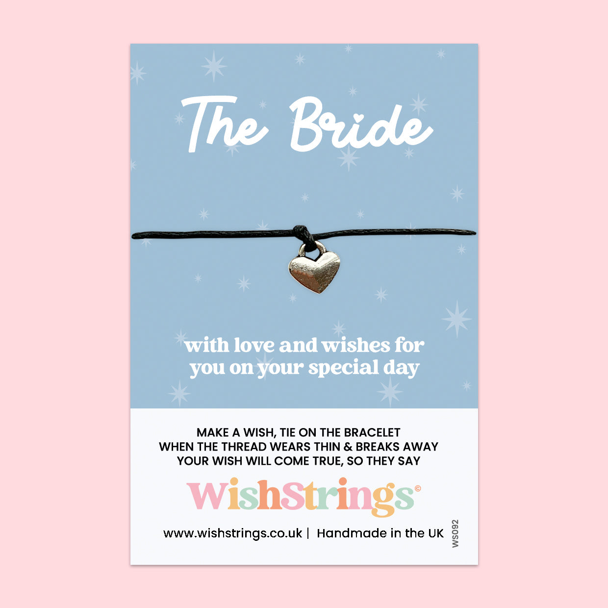 Wish Bracelet Bride – Handmade Wedding Bracelet on Gift Card | Sentimental Bridal Keepsake
