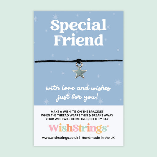 Special Friend Wish Bracelet – Friendship Keepsake Jewelry With Gift Card For Besties