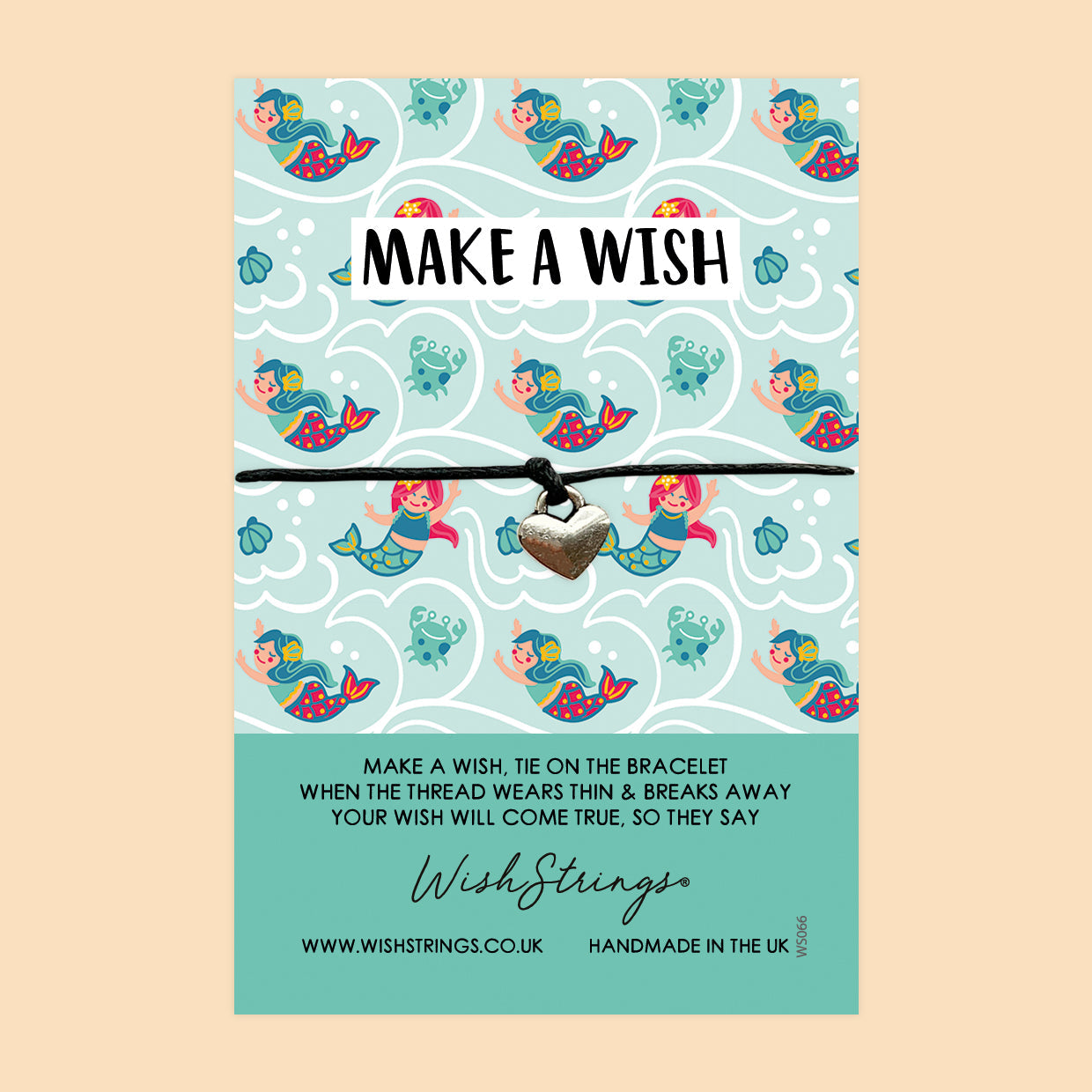 Wish Bracelet – Handmade Wax Cord Bracelet With Gift Card | Positivity & Dreamer Gift