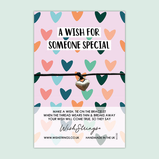 Someone Special Wish Bracelet – Thoughtful Keepsake Friendship Token With Gift Card For Any Occasion