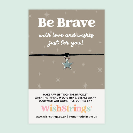 Be Brave Wish Bracelet – Motivational Bracelet with Positivity Reminder | Letterbox Gift