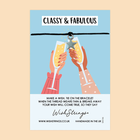 Classy Wish Bracelet – Handmade Cotton Bracelet With Gift Card | Birthday & Graduation