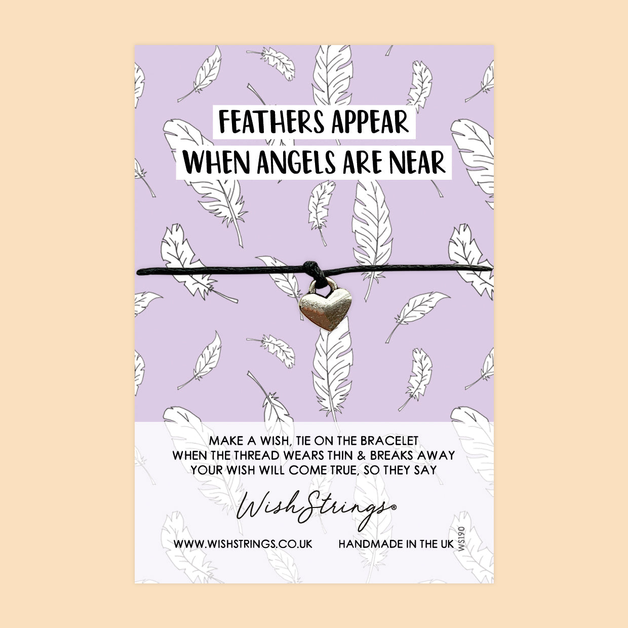 Wish Bracelet – Handmade Cotton Cord | Sympathy Gift with Gift Card for Comfort