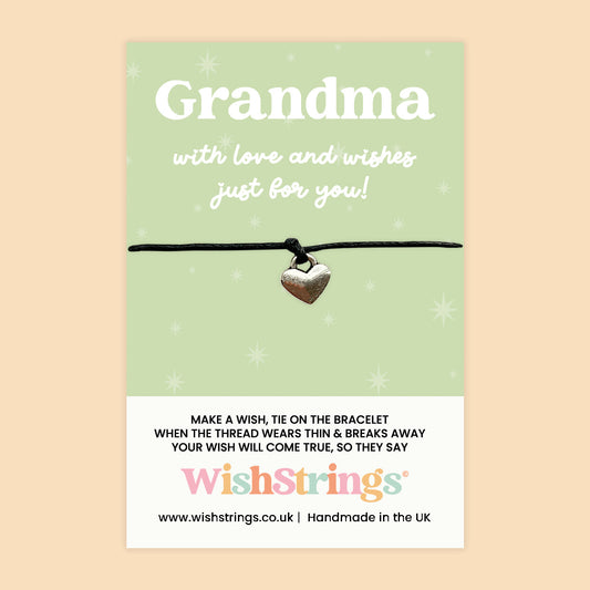 Grandma WishStrings Bracelet | Meaningful Grandma Gift with Gift Card – Birthday & Mother’s Day