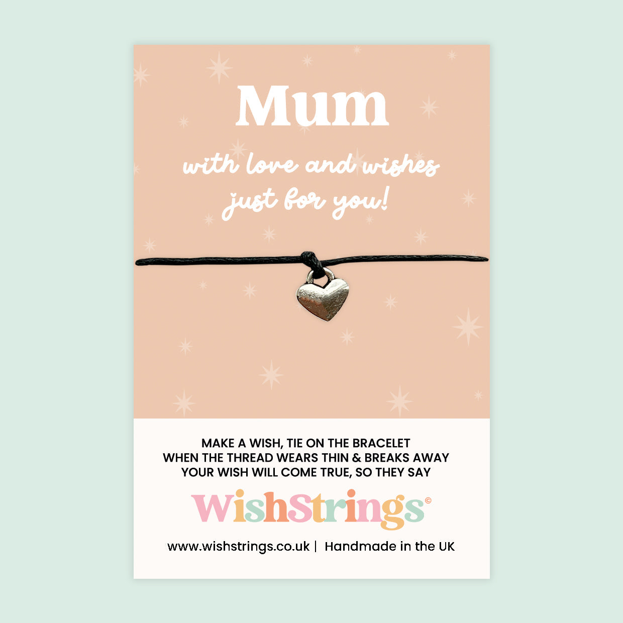 Mum Wish Bracelet – Thoughtful Gift Idea With Gift Card For Mother's Day