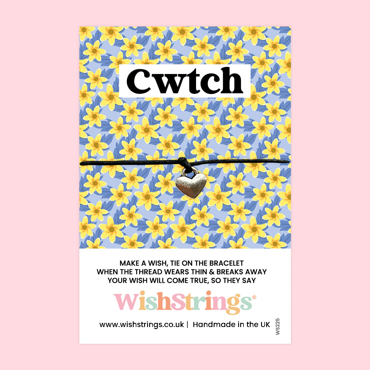 Cwtch WishStrings Bracelet – Welsh Wish Bracelet With Gift Card | Birthday Gift Idea