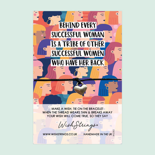 WishStrings ‘Successful Woman’ Wish Bracelet | Empowering Gift for Strength | Meaningful Keepsake for Support & Confidence