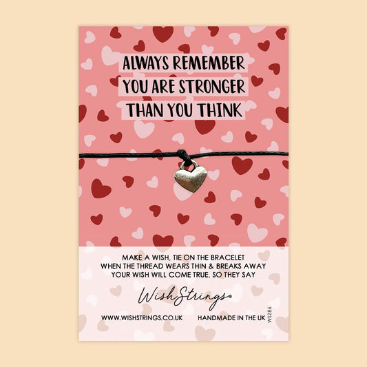 Wish Bracelet – Mental Health Bracelet Handmade UK Waxed Cotton | Encouragement Gift With Card