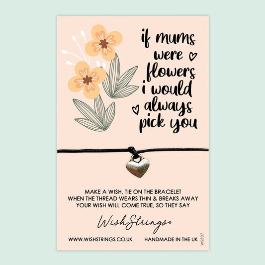 Wish Bracelet Mum – Handmade Floral Wish Bracelet | Mother's Day Gift Card Included