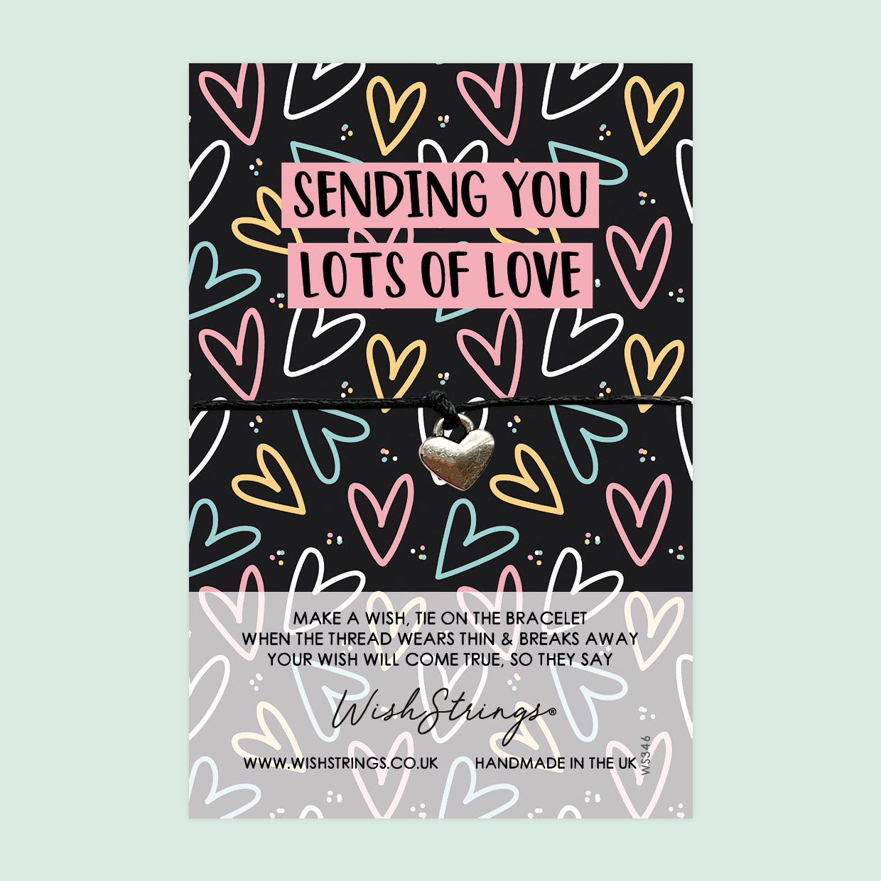 Wish Bracelet – Handmade Wax Cord Bracelet | Thoughtful Gift Idea With Letterbox Card