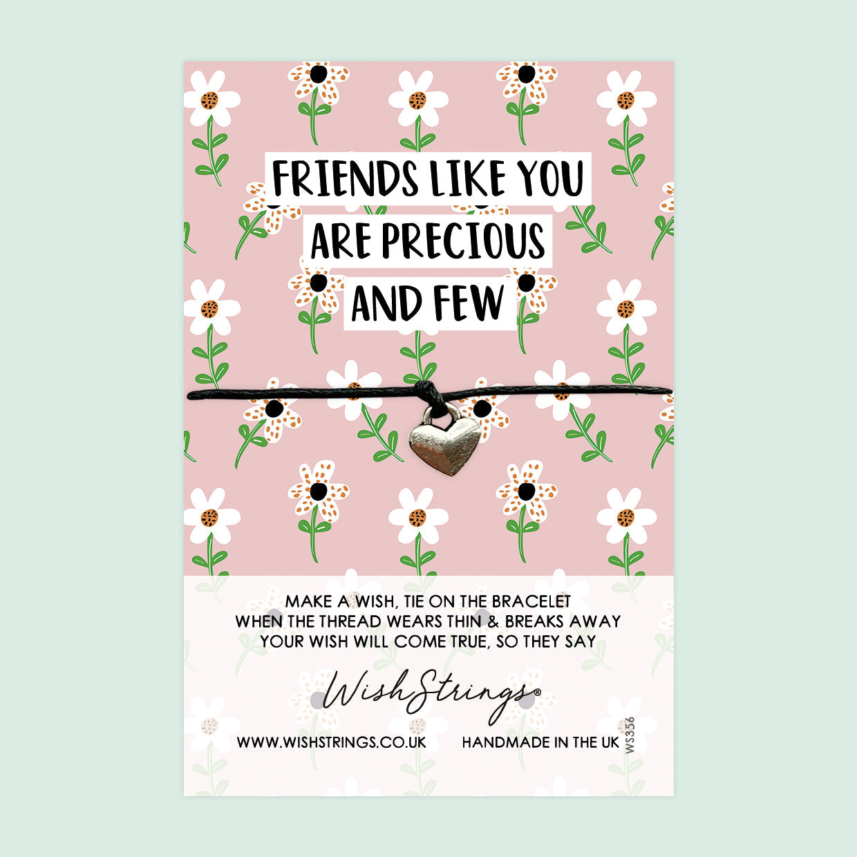WishStrings ‘Friends Like You Are Precious and Few’ Wish Bracelet | Thoughtful Gift for Friendship | Meaningful Keepsake for a Special Friend