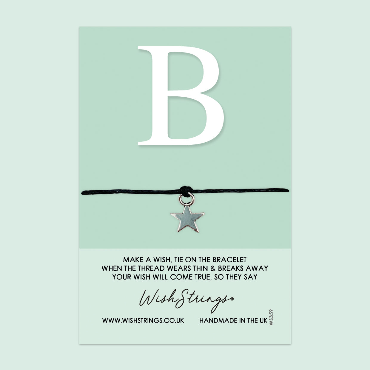 Letter B Bracelet – Personalized Gift Bracelet With Gift Card | Handmade Keepsake