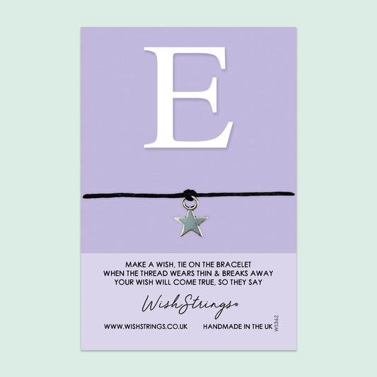 WishStrings Wish Bracelet - Personalized Initial Bracelet | Birthday Gift Card Included