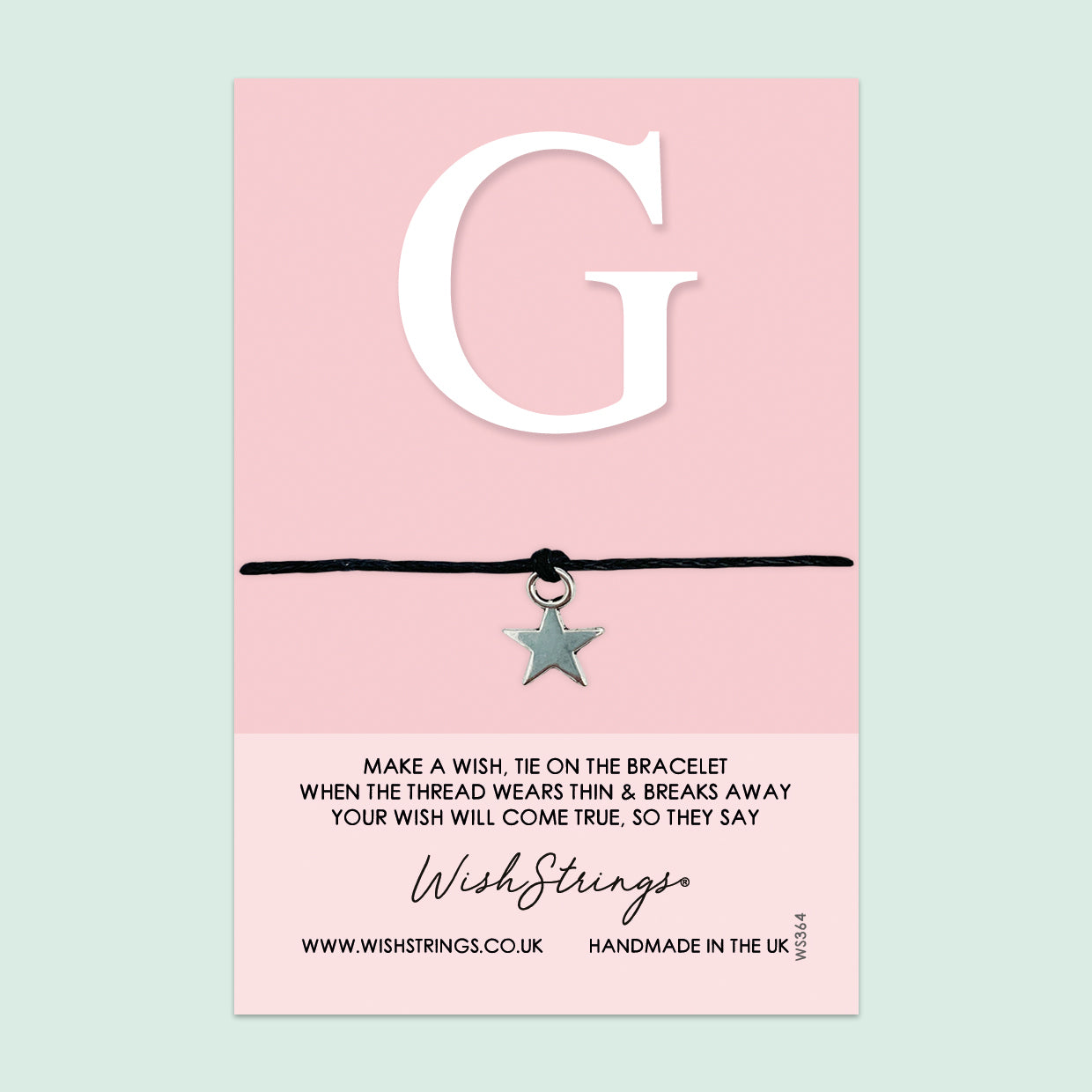 Wishstrings Bracelet – Personalized Initial Gift With Gift Card | Meaningful Keepsake