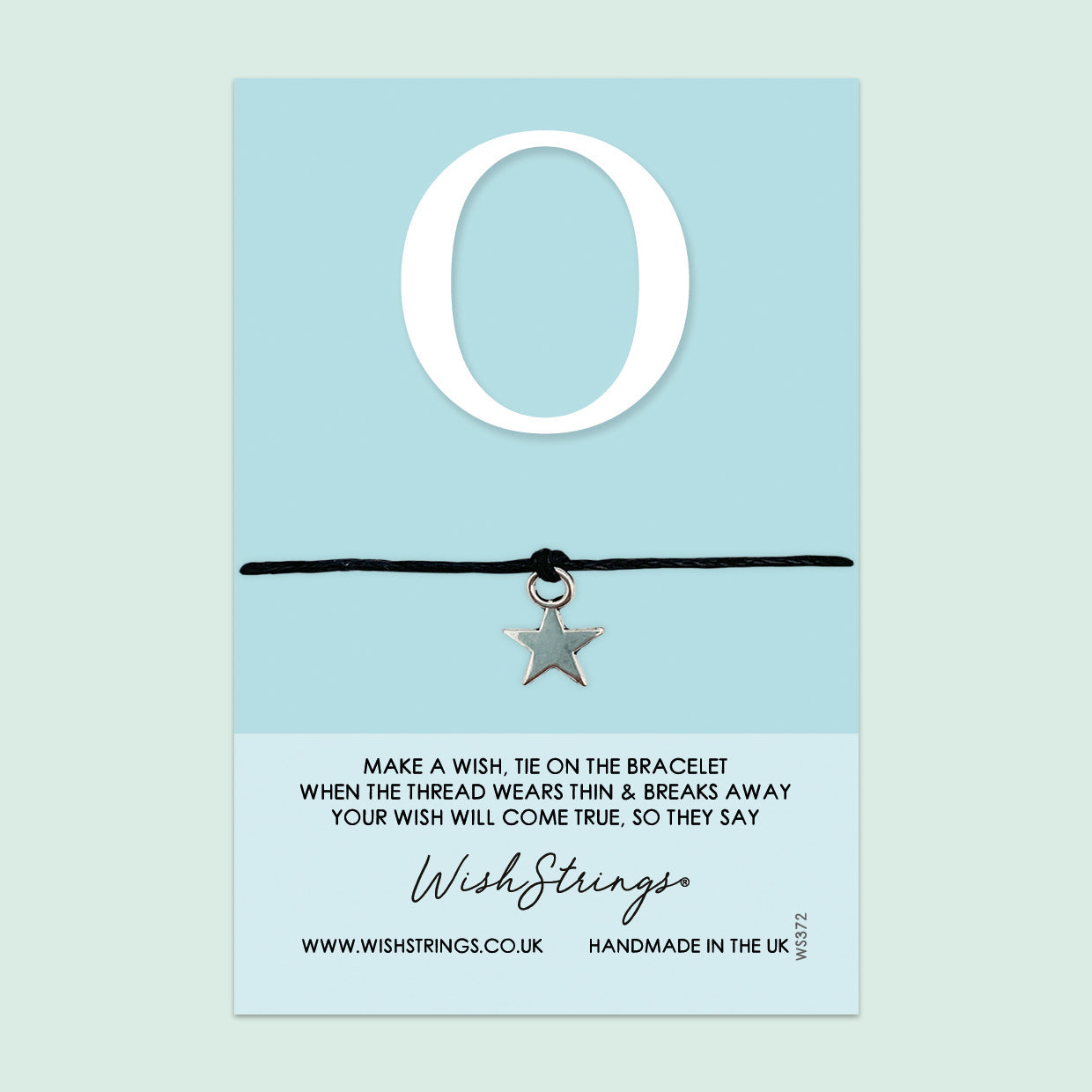 Wishstrings Letter Bracelet – Personalized Initial Jewelry Gift | Gift Card Included