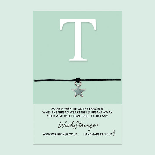 WishStrings Wish Bracelet – Personalized Initial Bracelet With Gift Card | Thoughtful Keepsake