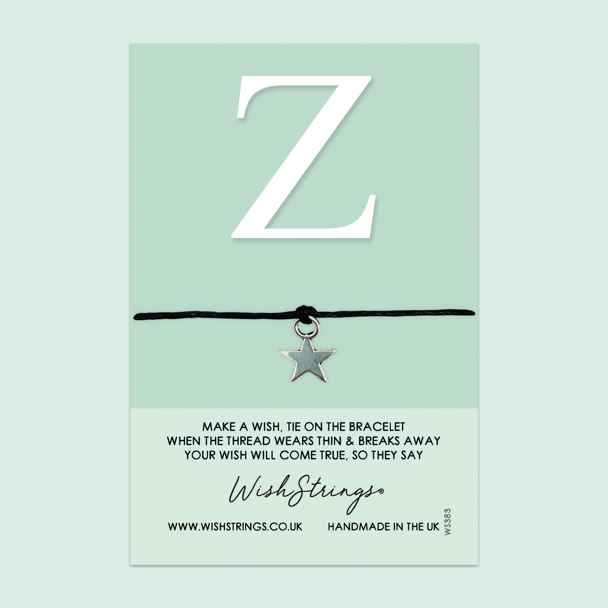 Wishstrings Bracelet - Personalized Initial Letter Bracelet | Gift Card Included | Meaningful Keepsake
