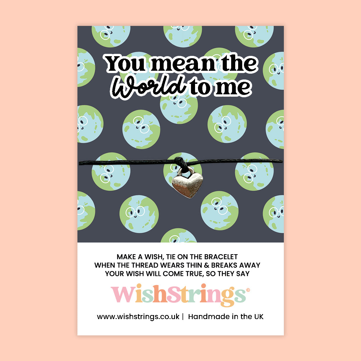 You Mean the World Bracelet – Handcrafted Wish Bracelet With Letterbox Friendly Gift Card