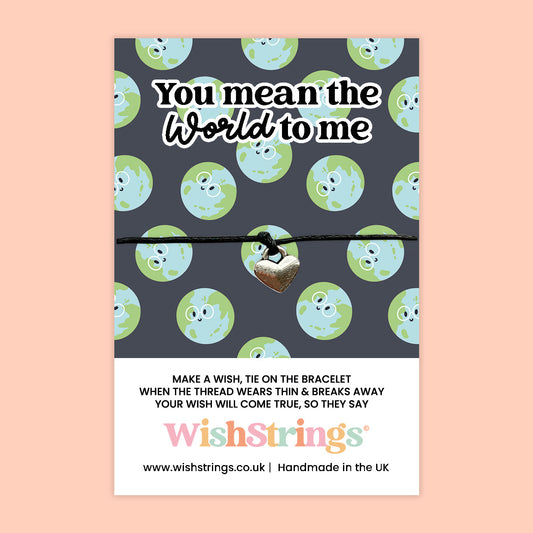 You Mean the World Bracelet – Handcrafted Wish Bracelet With Letterbox Friendly Gift Card