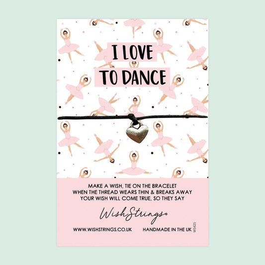 Wish Bracelet – Adjustable Wristband with Gift Card | Dance Lover Gift & Motivational Jewelry