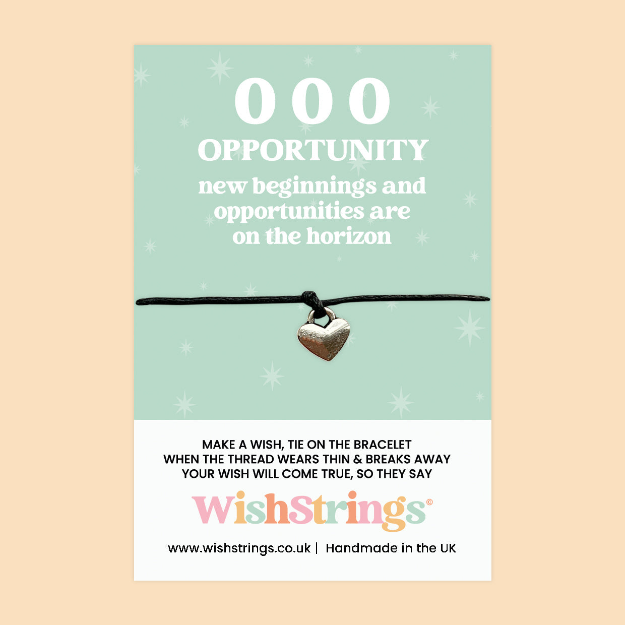 000 Angel Number Bracelet - Handmade Spiritual Wish Bracelet With Gift Card For New Beginnings