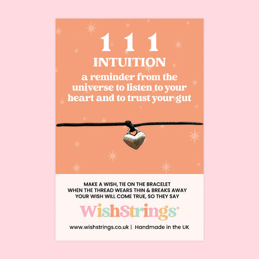 111 Angel Number Bracelet – Adjustable Wrist Spiritual Wish Bracelet with Gift Card for New Beginnings