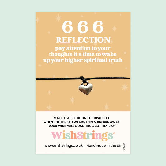 666 Angel Number Bracelet – Spiritual Wish Bracelet | Personal Growth Gift With Gift Card