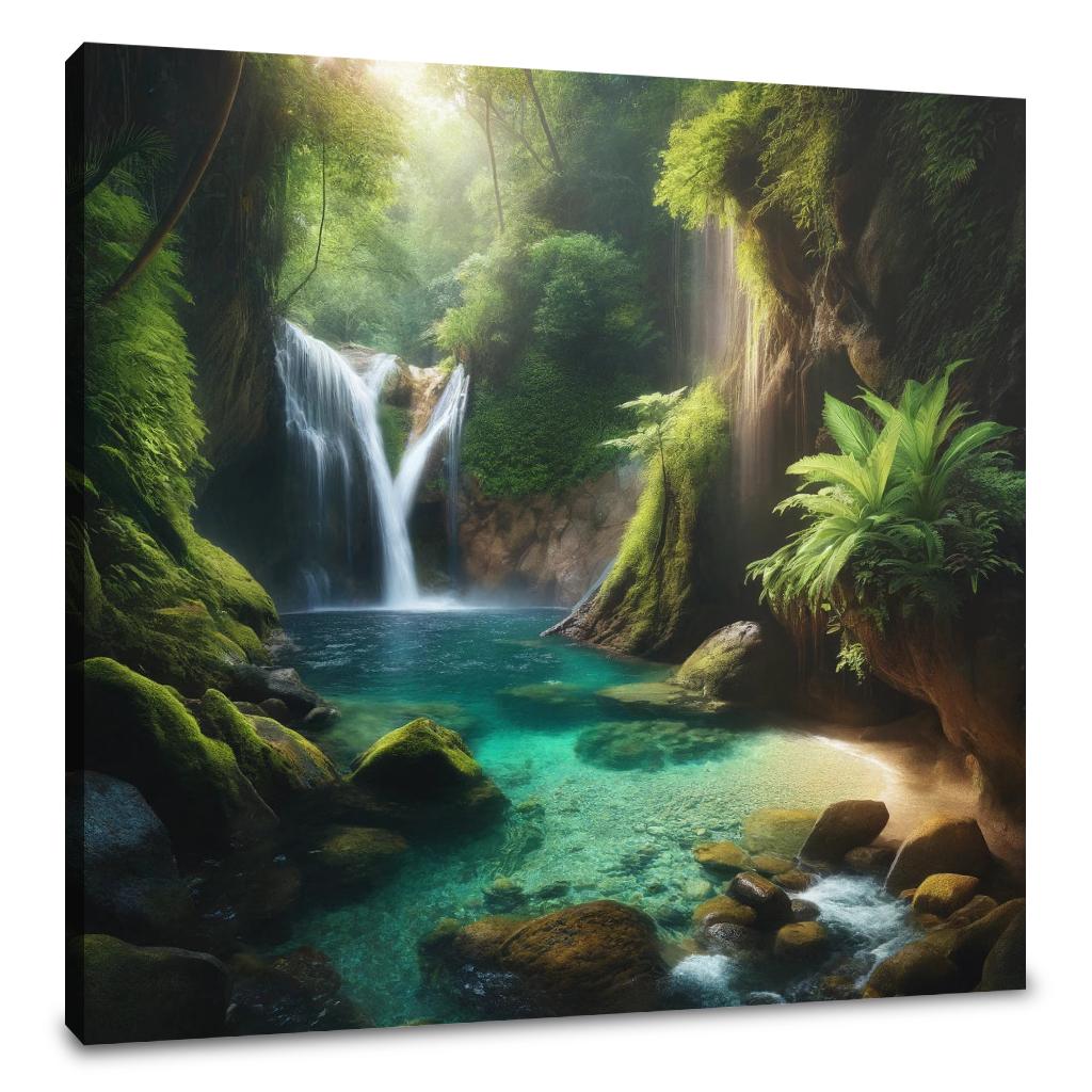 Hidden Waterfall Cove Canvas