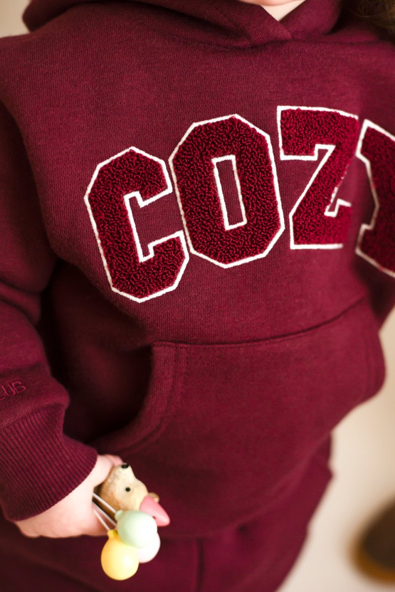 COZY Mini Tracksuit Burghundy Set