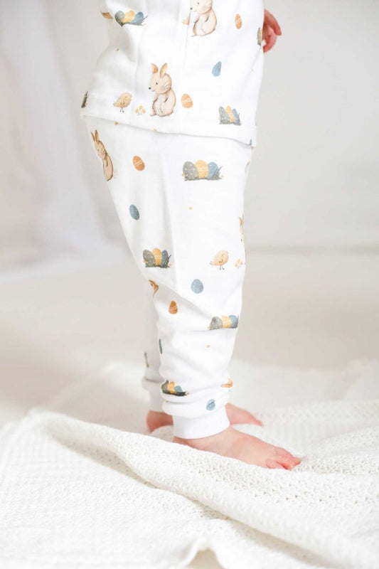 Cozy Easter Bunny Bamboo & Organic Cotton Two-Piece Set Long Sleeve Pyjamas