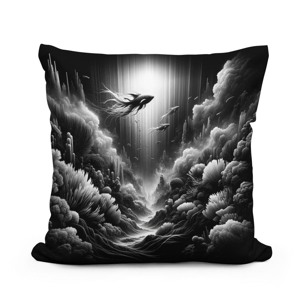 Mysteries of the Deep Cotton Cushion