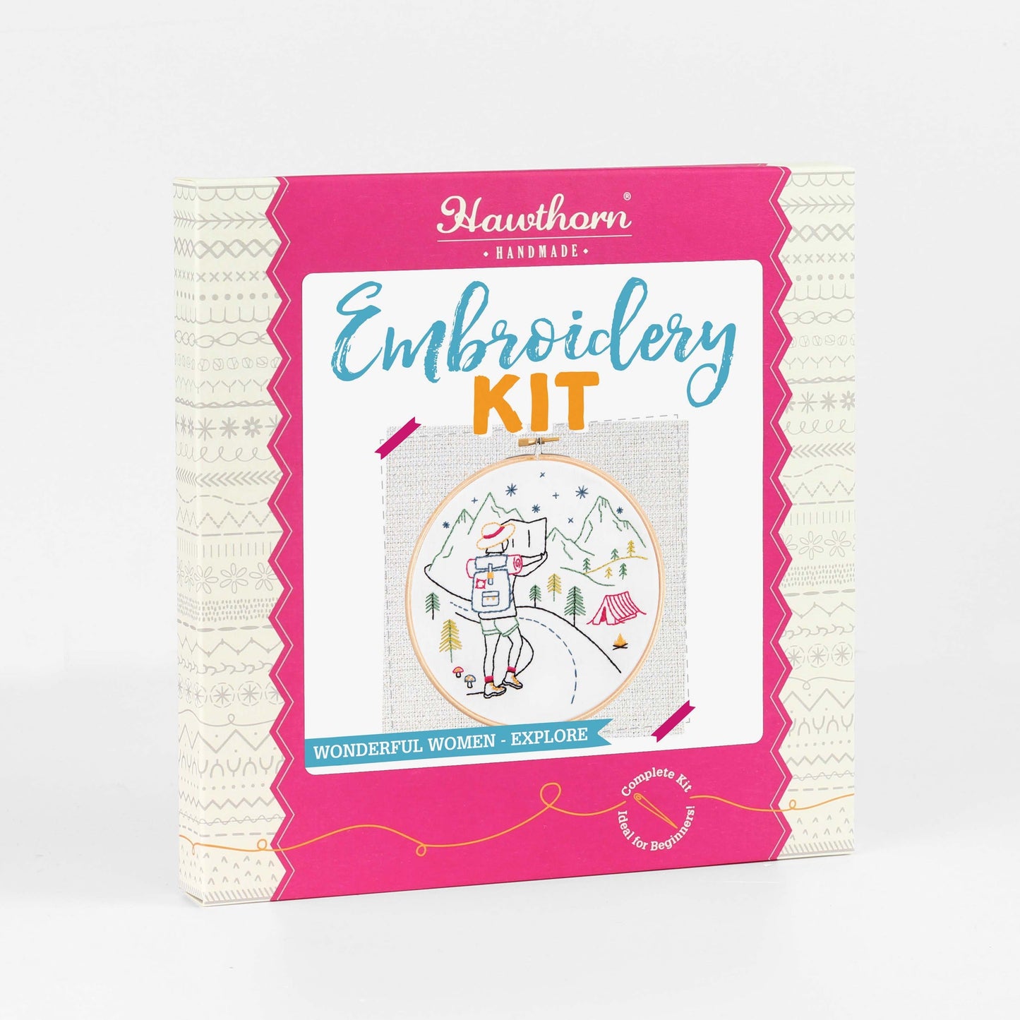 'Explore' Hiking Embroidery Kit for Beginners
