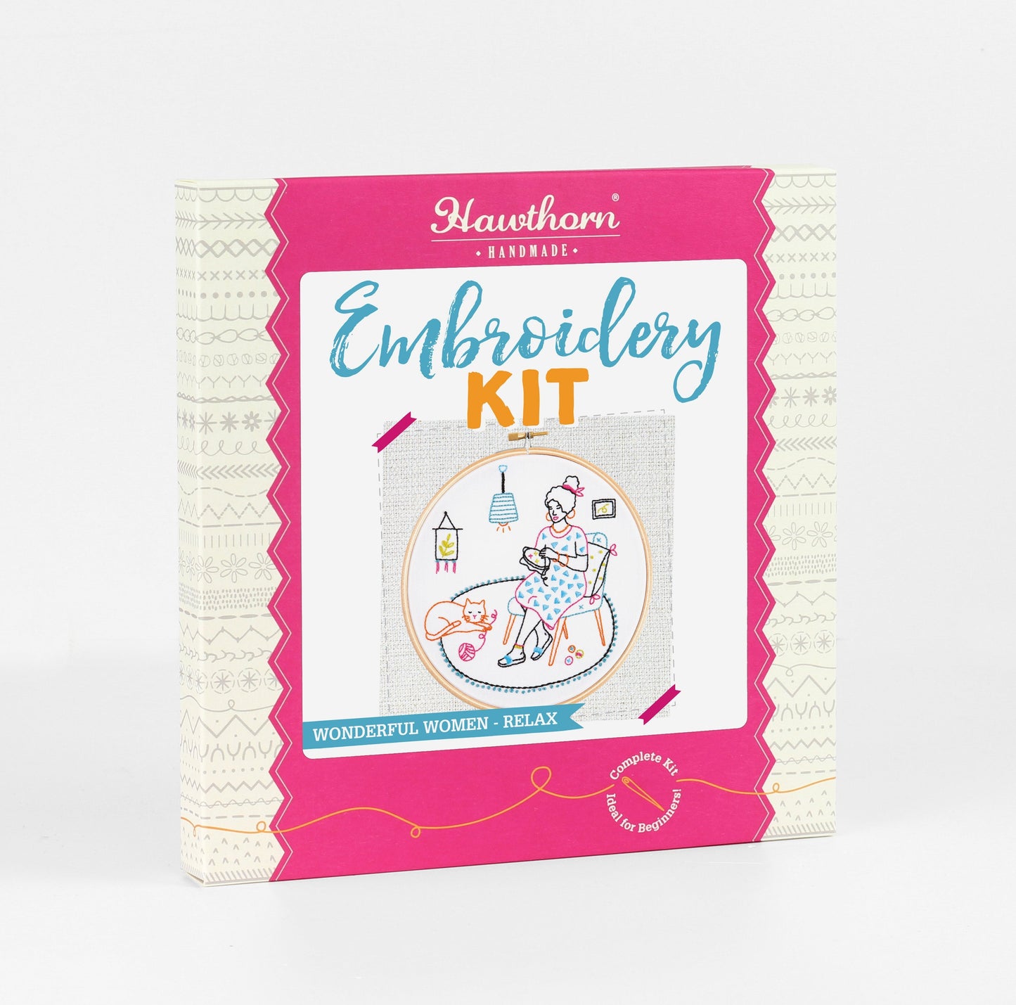 'Relax' Stitching Embroidery Kit for Beginners