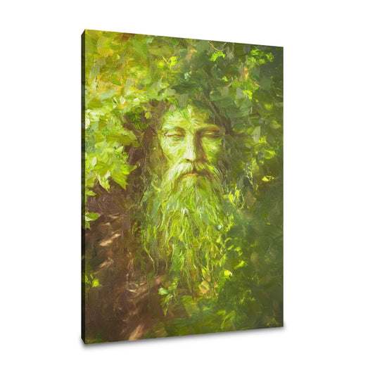 Green Man's Verdant Canvas