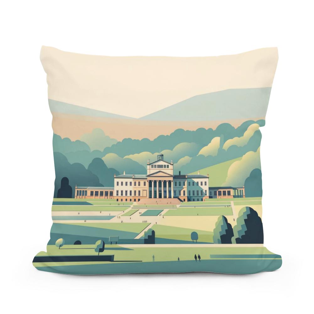 Manchester Heaton Park Serene Minimalism Cotton Cushion